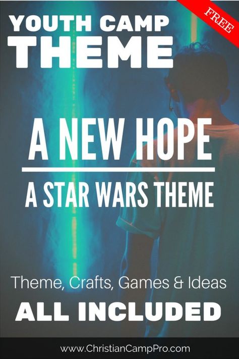 New Hope Star Wars, Lds Youth Activities, Camp Themes, Retreat Themes, Youth Lessons, Christian Camp, Youth Group Activities, Camp Theme, Youth Conference