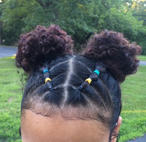 Rubber Band Hairstyles Natural Hair Easy 4c, Rubber Band Bun Hairstyles, 2 Buns Hairstyle Black Natural Hair, Rubberband Hairstyles Black Women, Short Curly Hairstyles For School, Short Natural Hair Styles Easy, Natural Hair Videos Tutorials, Baby Girl Hairstyles Curly, Short Natural Curly Hair