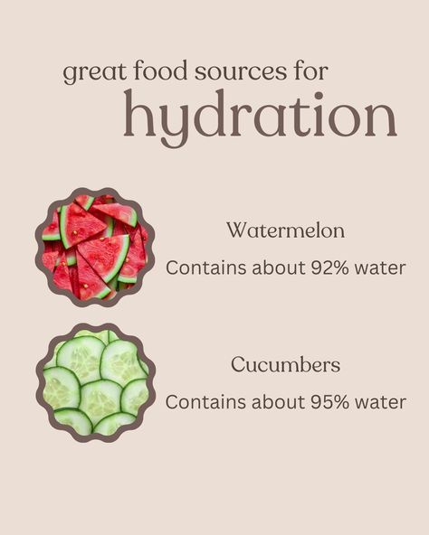 Did you know that eating foods with high water content can be an even better way to hydrate than just drinking water? Fresh fruits and vegetables like cucumbers, watermelon, strawberries, and lettuce are packed with water, essential vitamins, and minerals. These hydrating foods not only help you stay hydrated but also provide your body with fiber and nutrients that support overall health. They keep you fuller for longer, maintain electrolyte balance, and aid in digestion. Incorporating wate... Water Rich Fruits And Vegetables, Eat Your Water Foods, Eat Your Water, Electrolyte Balance, Hydrating Foods, Digital Health, Essential Vitamins, Health Eating, Fresh Fruits