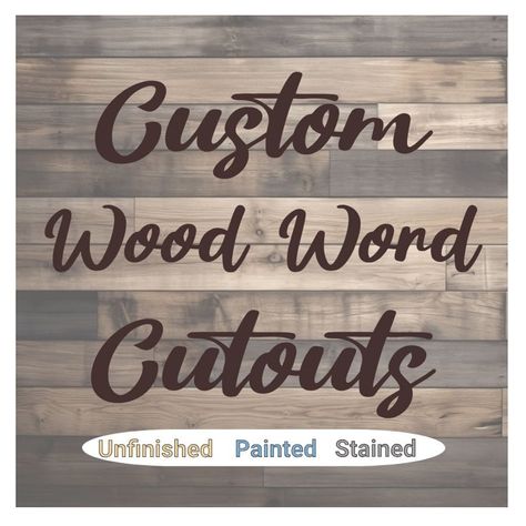 Alphabet Lettering, 3d Alphabet, Barn Wood Projects, Print Fonts, Wood Letters, Script Fonts, Wooden Crafts, Custom Wood, Cut Outs