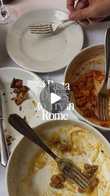 Jackie Camardo, DNP, RN on Instagram: "send this video to your pasta partner 🍝 did you know these are the four traditional roman pastas?

they have become an important part of the city’s culinary identity, and cannot be missed on a visit!

be sure to check out my ROME MAP for where to find some of the BEST pasta in rome 🇮🇹
.
.
#romeitaly #travelitaly #travelrome #pasta roman pasta dishes what to eat in roma italy rome travel guide carbonara, cacio e pepe, best pasta rome" Roman Pasta, Rome Map, Rome Travel Guide, Best Pasta, Roma Italy, Italy Rome, Rome Travel, What To Eat, Rome Italy