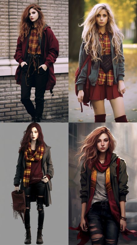 Hp Outfit, Harry Potter Inspired Outfits, Witchcore Fashion, Hogwarts Costume, Modern Hogwarts, Hp Oc, Hogwarts Uniform, Outfits Anime, Witchy Outfits