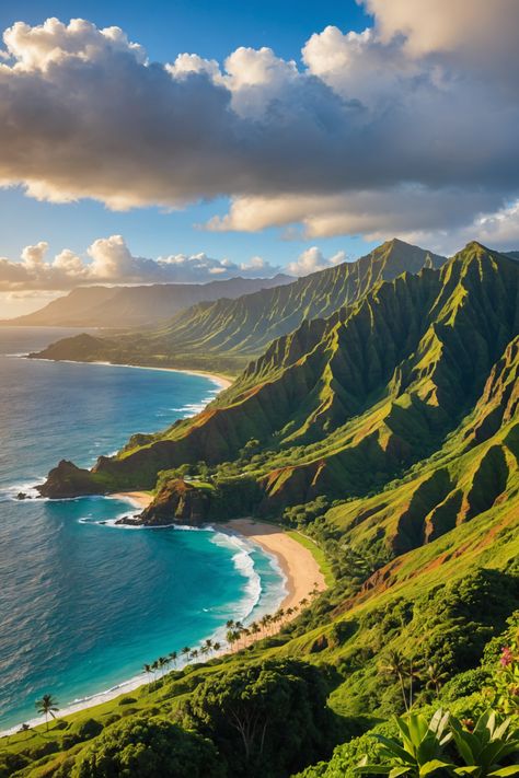 Unleashing Adventure in Kauai: Thrills, Excitement, and Aloha 🏞️ Napali Coast Kauai, Hawaii Nature, Tropical Environment, Hawaii Landscape, Napali Coast, Dry Body Oil, Vacation Hawaii, Hanalei Bay, Hawaii Wall Art