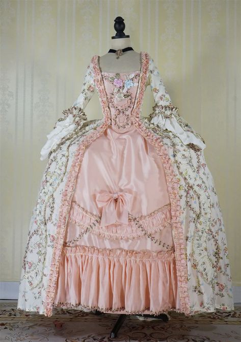 122.0US $ |18th Century Robe A La Francaise Rococo Dress French Court Victorian Queen Marie Antoinette Costume Georgian Dress Ball Gown| |   - AliExpress 18th Century French Fashion, Queen Marie Antoinette, Rosette Ribbon, Marie Antoinette Style, Georgian Dress, Marie Antoinette Costume, Victorian Queen, Photography Halloween, Rococo Dress