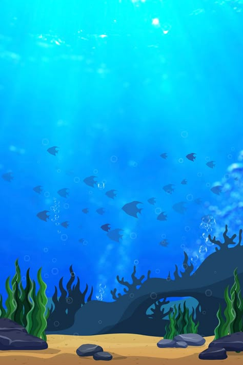 Fantasi Gambar Latar Belakang Dunia Bawah Laut#pikbest# Fantasy Aquarium, Background Air, Fantasy Underwater, World Background, Background Sea, Background Canva, Sea Background, Album Cover Wallpaper Collage, Street Mural