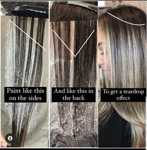 How To Root Melt Hair At Home, How To Root Melt, Diy Reverse Balayage At Home, How To Do A Root Melt At Home, Root Melt At Home, Diy Root Melt, Root Melt Brunette To Blonde, Braided Balayage, Highlight Placement