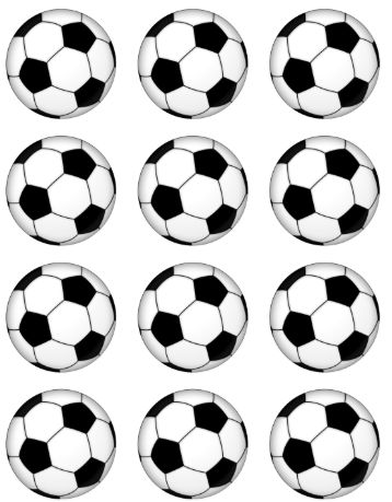 Printable Soccer Ball, Soccer Cupcakes, Football Cake Toppers, Football Cupcakes, Soccer Birthday Parties, Sticker Chart, Football Cake, Soccer Birthday, Football Stickers