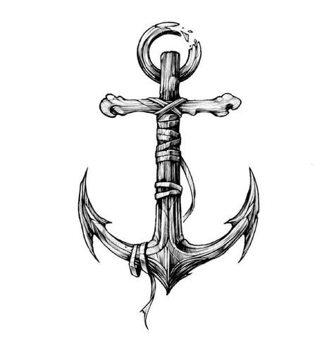 Large Anchor Tattoo, Rope Anchor Tattoo, Anchor Tattoo For Men, Anchor Drawing, Sea Man, Mens Body Tattoos, Tattoo 2024, Anchor Tattoo Design, Anker Tattoo