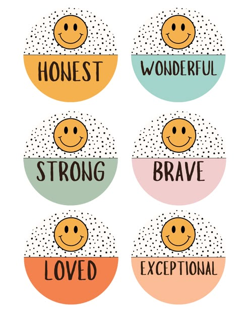 Smiley Face Classroom, Stickers Motivation, Pastel Classroom Decor, Emotions Preschool, Teaching Classroom Decor, Alphabet Crafts Preschool, Motivation For Kids, Classroom Organization Elementary, Boho Classroom