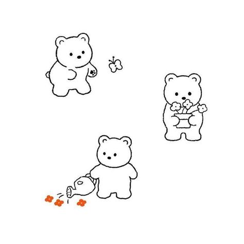 Teddy Bear Doodle, Teddy Bear Sketch, Teddy Bear Drawing, Bear Sketch, Bear Tattoos, Cute Tiny Tattoos, Bear Tattoo, I Graduated, 카드 디자인