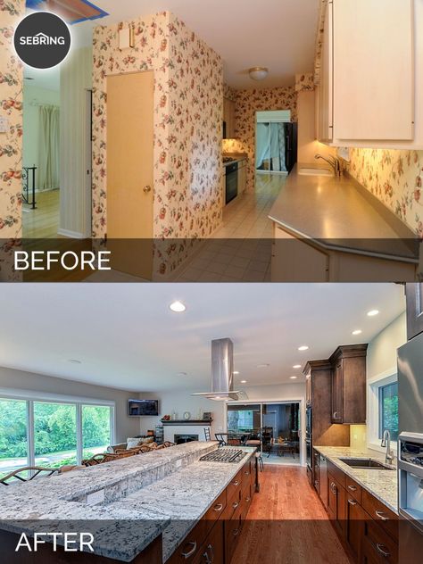 Before & After Kitchen Naperville - Sebring Design Build Before And After Home, Architecture Renovation, Before After Kitchen, Home Remodeling Contractors, Home Remodeling Diy, Full Kitchen, After Pictures, Kitchen Remodeling, Remodeling Projects