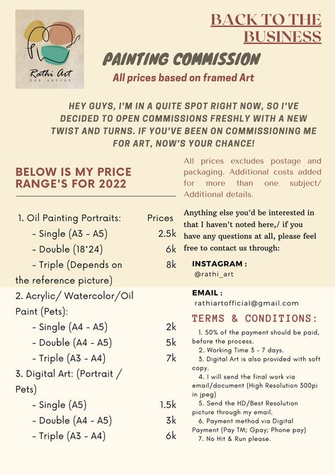 Art Pricing Chart, Digital Art Commission Prices, Commission Prices Sheet, Art Commissions Prices, Art Commission Sheet Template, Artist Commission Sheet, Commission Sheet Reference, Commission Sheet, Commission Ideas