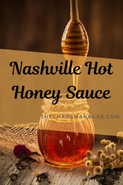 Nashville Hot Chicken Sides, How To Make Hot Honey Sauce, Nashville Hot Honey Sauce, Hot Honey Sauce For Chicken, Hot Honey Sauce Recipe, Honey Sauce For Chicken, Honey Wings Recipe, Honey Barbeque Sauce, Sauce Photography