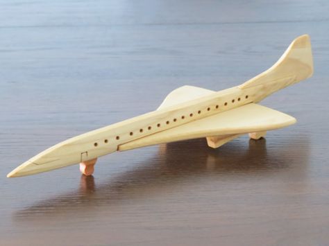 Concorde passenger airplane airplane pilot by woodendreams2013 Diy Wooden Toys Plans, Wooden Airplane, Wooden Plane, Wood Plane, Jumbo Jet, Wooden Toys Plans, Airplane Pilot, Toy Plane, Wooden Car