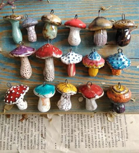 Mushroom Crafts, Ceramics Projects, Clay Art Projects, Mushroom Art, Diy Clay Crafts, Clay Ceramics, Diy Clay, Polymer Clay Crafts, Clay Projects