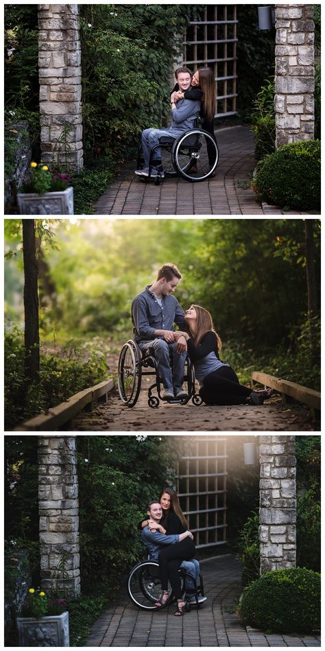 Wheelchair Portraits Photography, Wheelchair Poses Photography, Wheelchair Photography Family, Wheelchair Family Photos, Wheelchair Couple Photography, Wheelchair Photoshoot, Wheelchair Poses, Country Couple Poses, Bone Tree