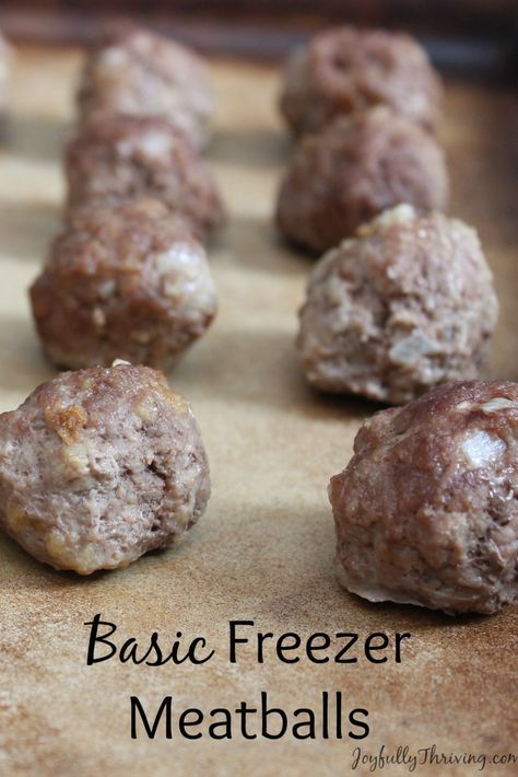 Basic Meatball Recipe, Recipe For Meatballs, Freezer Meatballs, Freezer Desserts, Delicious Meatballs, Beef Sandwich Recipes, Sweet And Sour Meatballs, Meatball Recipes Easy, Tasty Meatballs