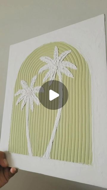 Avoke_Decor on Instagram: "Palm Tree Texture Art-Process Customisable size,colour and patterns.. Dm for details.. #texturedart #texturedartwork #artreel #arttherapy #followyourdreams #dreaming #dreambig #supporthandmade #arttutorial #walldecor #wallart #nurseryinspo #artreeloftheday #artoftheday #handmade #diyhomedecor #homedecor #neutralaesthetic#customisablegifts #kidsroom #bedroom #addcolortoyourlife #gifts#interior #interiordesign #homefurnish #decor#palmtree#palmtreetexture#palmtreetexturedart" Palm Tree Texture Art, Palm Tree Texture, Texture Art Projects, Tree Texture, Tree Textures, Art Process, Diy Artwork, Plaster Art, Textured Art