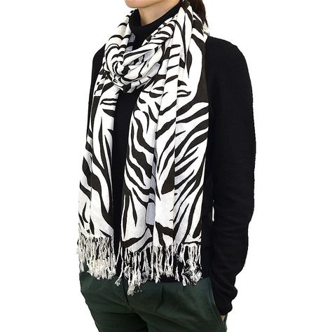 PRICES MAY VARY. Leopard & zebra print 100% cashmere Size: 28"x72" plus 3" fringe Weight: 5.1 oz. Care: hand wash, air dry Leopard & zebra print long scarf with fringe Scarf With Fringe, Cooling Scarf, Brands Fashion, Leopard Print Scarf, Fashion Scarves, Long Scarf, Scarf Print, Zebra Print, Scarf Styles