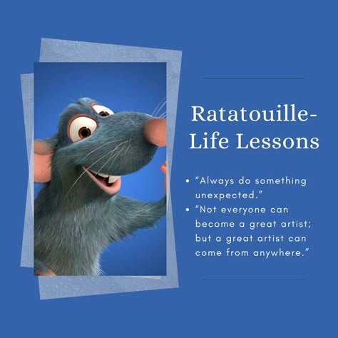 Ratatouille Disney Quotes, Cartoon Quotes Life Lessons, Positive Spells, Ratatouille Quotes, Beach Love Quotes, Disney Characters Quotes, Culinary Quotes, Ratatouille Movie, Remy Ratatouille