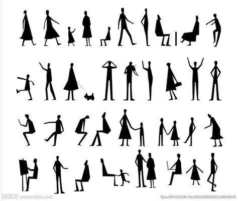 Architecture Silhouette, Silhouette Architecture, Person Silhouette, Urban Design Diagram, People Cutout, People Png, Human Figure Sketches, Architecture Portfolio Design, Silhouette People