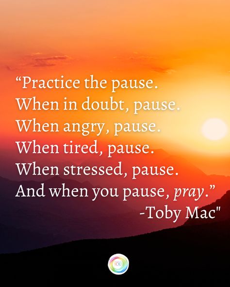 🌟 Take a moment to 'Practice the Pause' with wisdom from Toby Mac 🙏 In our fast-paced world, it's essential to remember the power of a pause. Whether you're feeling uncertain, angry, exhausted, or stressed, take a moment to pause. And in that pause, find a moment of peace and reflection through prayer. Let's embrace this practice for a more mindful and centered life. 🧘♂️✨ #Mindfulness #PauseAndPray #TobyMacWisdom #StressRelief #SelfCare Practice The Pause, Toby Mac, The Pause, Fast Paced, Self Care, Take A, Mac, Mindfulness, Take That