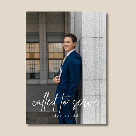 This template is 100% editable on Canva. Canva is an online editing app that allows users to purchase, access and personalize templates in just minutes. There's no need to download any software. All fonts and artwork are included in the template.  INSTANT ACCESS 100% CUSTOMIZABLE Missionary Announcement | LDS Mission farewell invitation | Downloadable Mission announcement | Editable Missionary card | INSTANT DOWNLOAD Mission Announcement Lds, Missionary Call Opening Party, Missionary Farewell Party Ideas, Farewell Invitation Template, Lds Mission Farewell, Lds Missionary Pictures, Portland Temple, Mission Farewell, Farewell Invitation