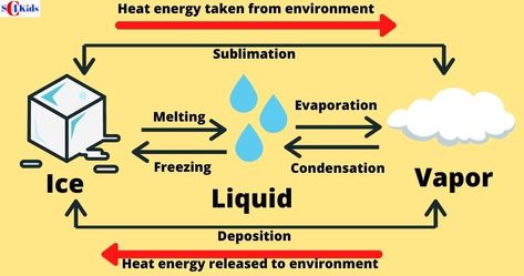 Changing States of Matter : Solid, Liquid,Gas, Phase Change Changing States Of Matter, Solid Liquid Gas, Heat Energy, Boiling Point, States Of Matter, Break Free, Chemistry, How To Become, Matter