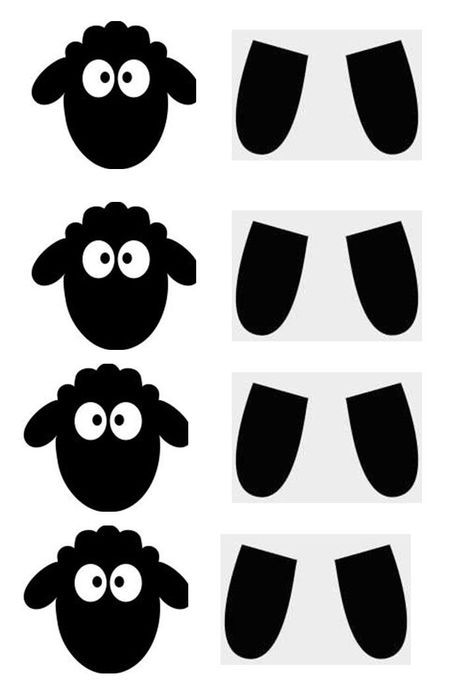 Sheep Face Template Free Printable, Sheep Crafts For Kids, Sheep Activity, Påskeaktiviteter For Barn, Christian Easter Decorations, Sheep Face, Sheep Crafts, Farm Themed Birthday Party, Eid Crafts