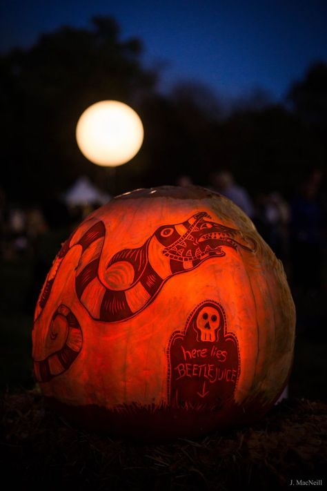 Beetlejuice Pumpkin Carving, Beetlejuice Pumpkin, Pumpkin Carve, Beetlejuice Sandworm, Hay Rides, Halloween Pumpkin Carving, The Great Pumpkin, Giant Pumpkin, Pumpkin Queen