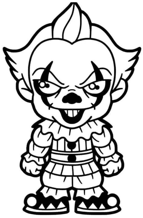 Horror Coloring Pages, Scary Halloween Coloring Pages, Halloween Decals, Halloween Vinyl, Cricut Halloween, Halloween Drawings, Cartoon Coloring Pages, Halloween Coloring Pages, Horror Characters