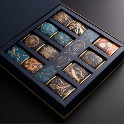 Luxury Chocolate Packaging Design | Design Inspiration | Chocolate Branding | Chocolate Brand Identity| Brand identity examples | Packaging Design Ideas | Chocolate Brand Template | Brand Identity for Chocolate Brand | Chocolate Packaging | Free Chocolate Packaging Mockup | Brand Packaging | Product Packaging | Created by #MidjourneyAI, #Midjourney #aiart #art #ai #artificialintelligence #machinelearning #aiartcommunity #aiwebsite Luxurious Chocolate Packaging, Chocolate Packaging Design Ideas, Luxury Chocolate Box Design, Chocolate Box Packaging Design Creative, Luxury Layout Design, Premium Chocolate Packaging, Luxury Chocolate Packaging, Packaging Luxe, Confectionery Packaging