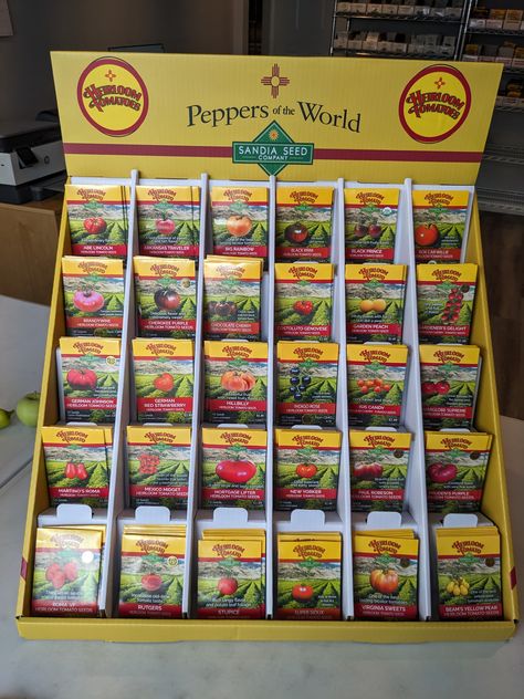 Seed Displays & Wholesale Seeds Vegetable Seeds Packets, Heirloom Tomato Seeds, Garden Centers, Heirloom Tomato, Vegetable Seeds, Fruit Seeds, Tomato Seeds, Seed Company, Organic Seeds