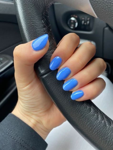 No Acrylic Nail Ideas Summer, Nail Ideas Acrylic Simple But Cute, Beach Nails Vacation Sns, Fun Solid Color Nails, Cute Nails For Florida, Nail Ideas Plain Colors, Nails Acrylic Solid, Nails Multiple Colors, Blue Sns Nails