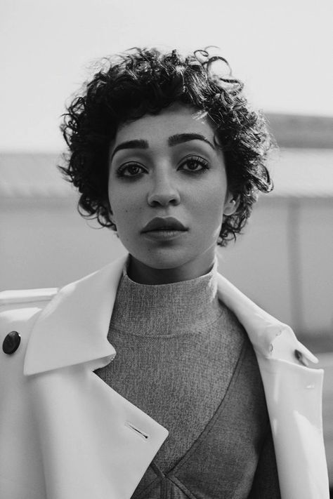 The Blacker The Berry, Ruth Negga, Short Celebrities, Celebrity Short Hair, Interview Magazine, Permed Hairstyles, Short Curly Hair, 인물 사진, Curly Girl