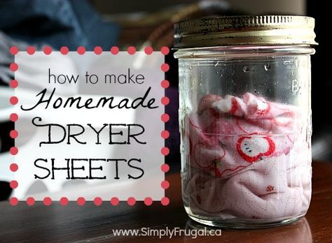 Homemade Dryer Sheets, Laundry Diy, Lightbulb Moment, Mental Note, Homemade Cleaning Supplies, Dryer Sheet, Natural Cleaning Recipes, Two Ingredient, House Products