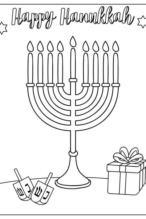 Hannukah Printables, Hanukkah Printables, Hanukkah Coloring Pages, Adult Coloring Books Swear Words, Free Adult Coloring Printables, Santa Coloring Pages, Stay Busy, Free Printable Coloring Sheets, Christmas Activity Book