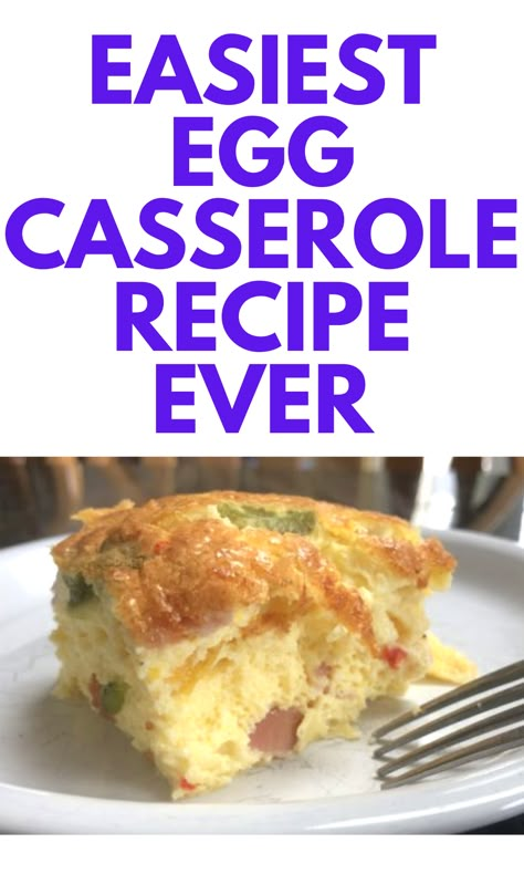 Overnight Egg Casserole, Egg Casserole Recipes Easy, Easy Egg Bake, Easy Egg Casserole, Egg Bake Casserole, Breakfast Egg Bake, Baked Breakfast Casserole, Breakfast Egg Casserole, Baked Eggs Recipe