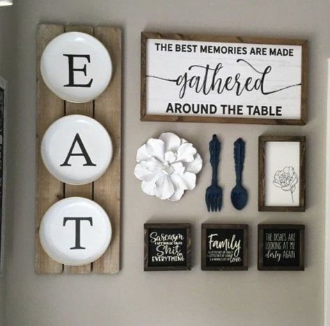 I Am Home, Kitchen Decor Wall, Family Wall Decor, Kitchen Decor Wall Art, Dining Room Wall, Dining Room Wall Decor, Farmhouse Decor Living Room, Dining Room Walls, Farmhouse Dining