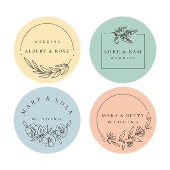 Pastel Logo, Desain Merek, Lilin Aroma, Wedding Monograms, Florist Logo, Wedding Logo, Bakery Logo, Wedding Logos, Wedding Stickers