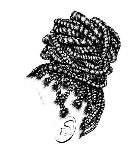 Twist Hairstyle Kids, Box Dreads, Hair Logo Design, Hair Salon Logos, Hair Illustration, Hair Logo, Natural Hair Twists, Hair Icon, Very Short Hair