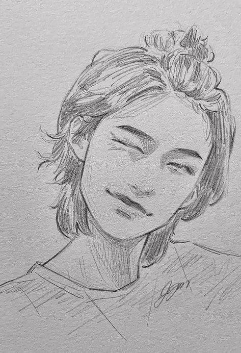 Cute Sketches, Kpop Drawings, Easy Doodles Drawings, Easy Drawings Sketches, Cute Doodles Drawings, Dessin Adorable, A Pencil, Art Tutorials Drawing, Book Art Drawings