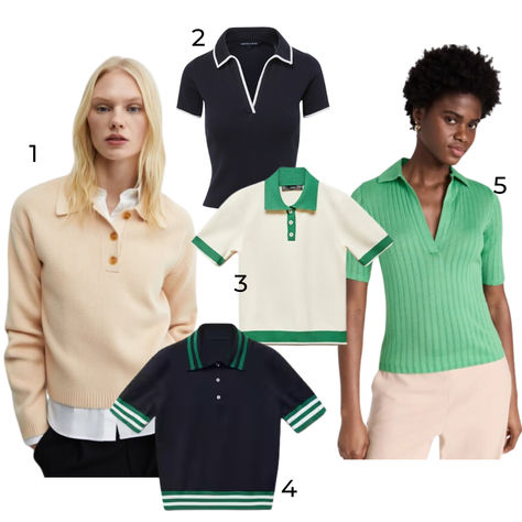 Polo shirts are making a comeback Tops For Women Stylish, Chic Style Inspiration, Knit Shirts, Effortless Chic Style, Polo Knit, Golf Style, Not Talking, Image Consultant, Ageless Style