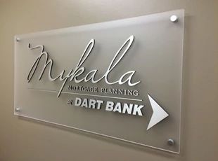 Mykala Mortgage GemLeaf Acyrlic w/ Standoffs Indoor Signs, Interior Signage, Lobby Sign, Office Signage, Name Plate Design, Sign Board Design, Led Signage, Acrylic Signage, Signage Display