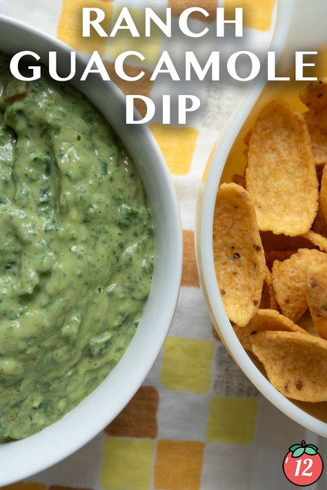 Avocado Ranch Dip, Qucamola Dip, Guacamole Ranch Dip, Spicy Avocado Ranch Dip, Avocado Dip Guacamole, Unique Sauces, Guacamole Dip, Salsa Sauce, 12 Tomatoes Recipes