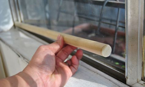 Use a wooden dowel or metal bar for sliding doors and windows so they can’t be pried open. | 21 Cheap And Effective Tricks To Keep Your Home Safe Pioneer Living, Safety Hacks, House Security, Sell House, House Upgrades, Alarm Systems For Home, House Hacks, Home Security Tips, Window Security