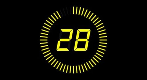 Digital Countdown Clock, 30 Seconds With Numbers And Circle Marking Time, 30Fps #AD ,#Seconds#Clock#Countdown#Digital Clock Typography, Countdown Video, Digital Countdown, Countdown Clock, Typography Design Layout, Digital Clock, Digital Clocks, Digital Alarm Clock, 30 Seconds