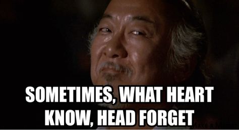 Mr. Miyagi Mr Miyagi Quotes, Miyagi Quotes, Karate Kid Quotes, Mr Miyagi, Martial Arts Quotes, Karate Kid Movie, Daniel Larusso, Cobra Art, Worthy Quotes