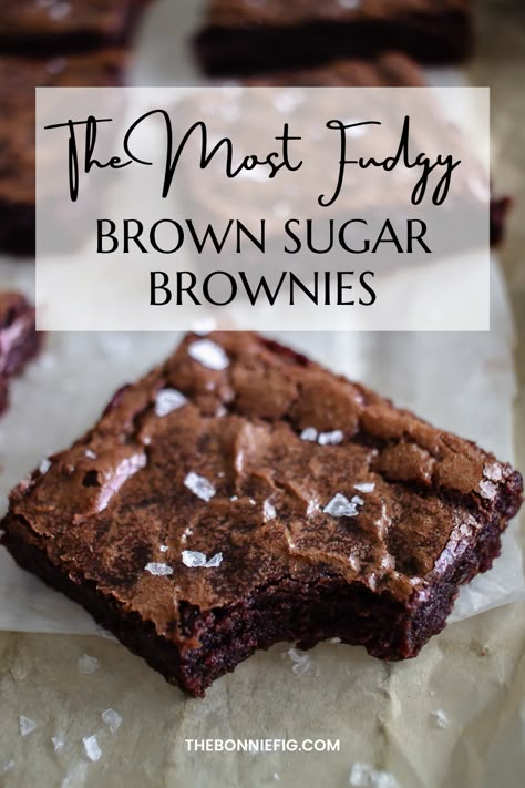 Easy Fast Brownie Recipe, Super Easy Brownie Recipe, Brownie Recipes No Brown Sugar, Splenda Brown Sugar Recipes, Brown Sugar Recipes Easy, Made From Scratch Brownies, Desserts Without Brown Sugar, Brown Sugar Recipes Dessert, Healthy Brownie Recipe Easy