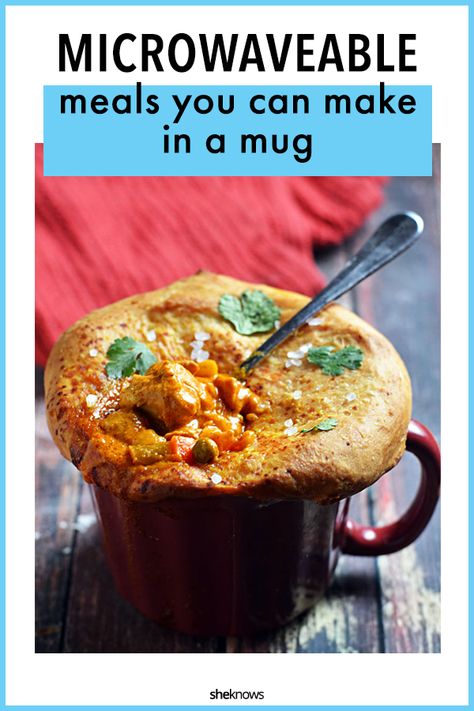 Recipes In A Mug, Microwave Recipes Dinner, Microwave Cooking Recipes, Mug Dinner, Microwave Mug Recipes, Scrambled Tofu Recipe, Rice Bowls Recipes, Single Serving Recipes, Mint Recipes